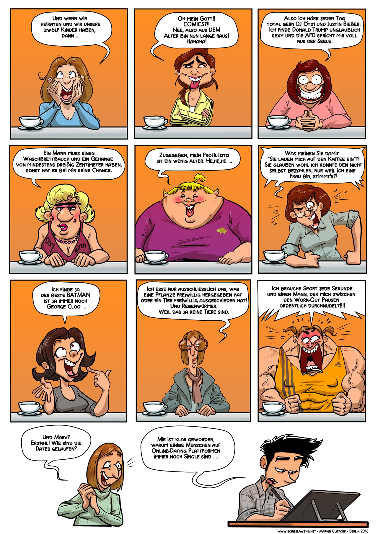 Online-Dating ist er noch online
